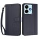 thumbnail image 3 of Funda Cartera Trébol para Xiaomi Poco M6 4G con Ranuras Tarjetas y Carga Inalámbrica Azul oscuro, 3 of 6