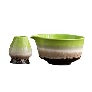 Magideal - Cuenco Para Matcha Con Vertedor, Cuenco Para Mezclar, Artesanía Tradicional, Utensilios Para Matcha Chawan, Kit De Batidor Para Oficina Y Salón