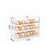 thumbnail image 2 of Organizador de Huevos Transparente 3 Niveles para Refrigerador Capacidad 30 Huevos, 2 of 2