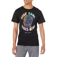 Camiseta Champion Classic Graphic Negra Para Hombre Talla Mediana