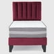 thumbnail image 3 of Cama Europea Valencia P + Respaldo Cadiz 1.5 PL Felpa Burdeo, 3 of 6