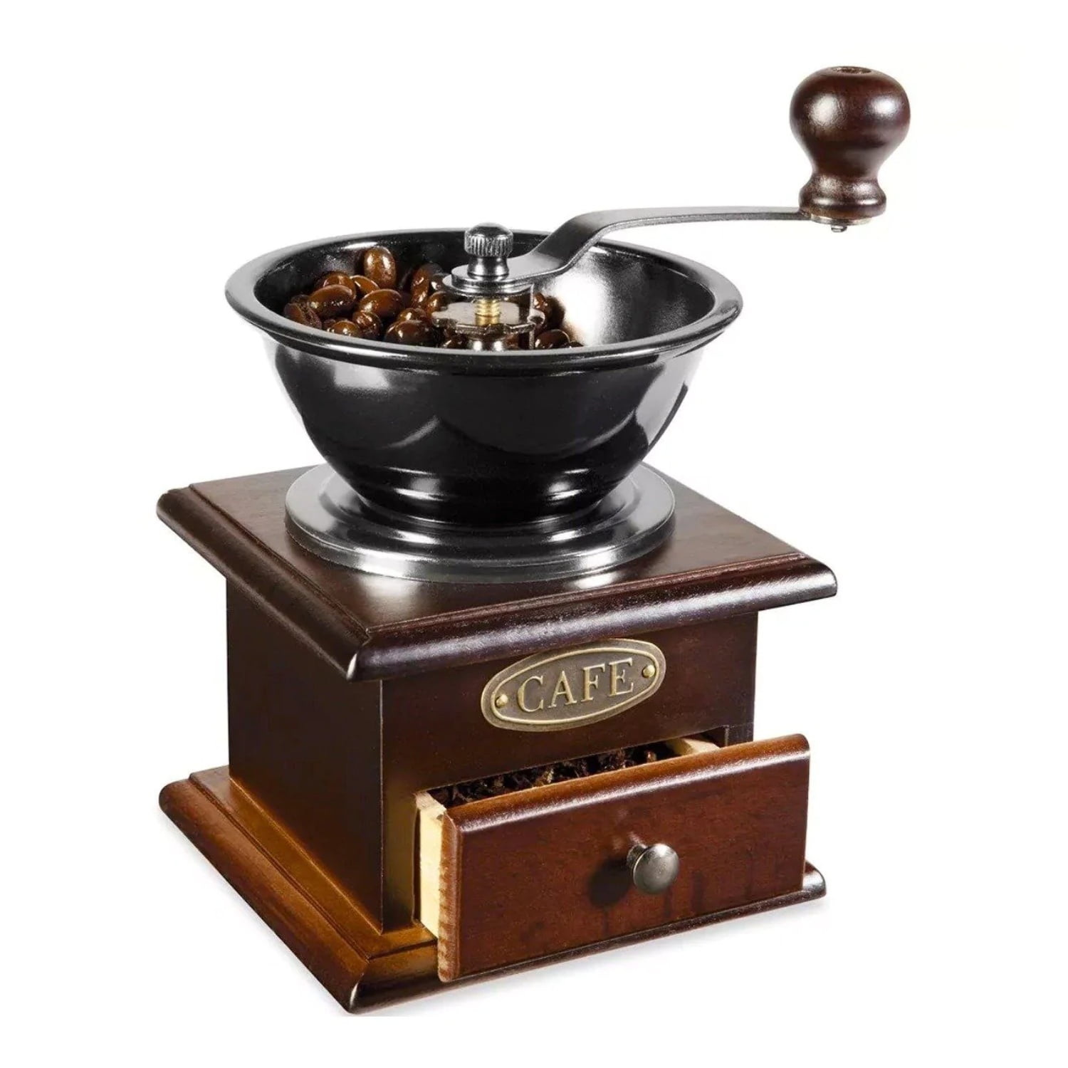 Importclick - Moledor Manual Molinillo Para Granos Café Y Semillas 16.5x9,5x9,5 Cm