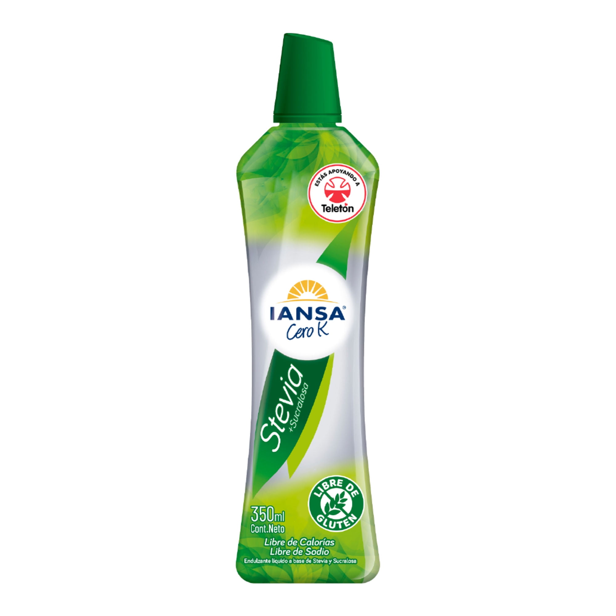 Endulzante Líquido Stevia Sucralosa Botella 350 ml Iansa Cero K