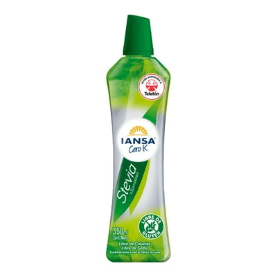Endulzante Líquido Stevia Sucralosa Botella 350 Ml Iansa Cero K