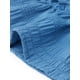 thumbnail image 5 of Agnes Orinda Mujeres Tallas Grandes Escuela Universidad Día de San Patricio Tops Dobladillo en Capas Cuello Redondo Camisetas de Manga Corta Blusa Casual de Verano Flowy 4X Azul, 5 of 6