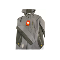 Genérico - Chaqueta Cortaviento Deportiva Ultra Liviana Micropolar Gris, Talla L
