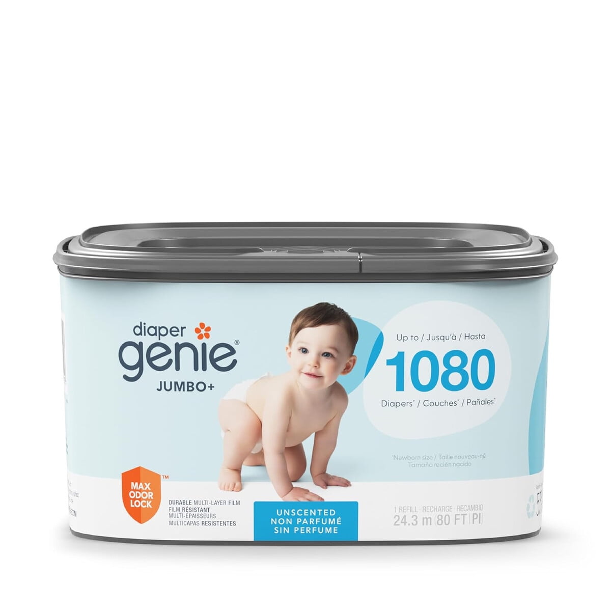 Recambio Jumbo Diaper Genie Cuadrado 1080 Paaales Antiodor