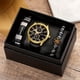 thumbnail image 1 of 3pcs/set Men's Casual Analog Watch And Classic Bracelets Set (1 Watch+2 Bracelets), 1 of 5