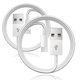 thumbnail image 1 of Paquete de 2 cables Carplay WZHENB USB A a USB C de 6 pies para iPhone 15, 1 of 5