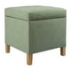 thumbnail image 1 of Pouf Baúl Rucato Verde Claro Altea 46x46x50 cm, 1 of 3