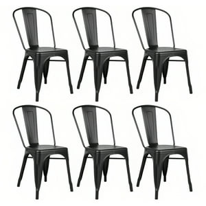 Klik Muebles - Pack De 6 Sillas Tolix - Negras
