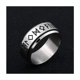 thumbnail image 2 of Anillo Runas Vikingo Titanio Giratoria Hombre Moda 2021, 2 of 3