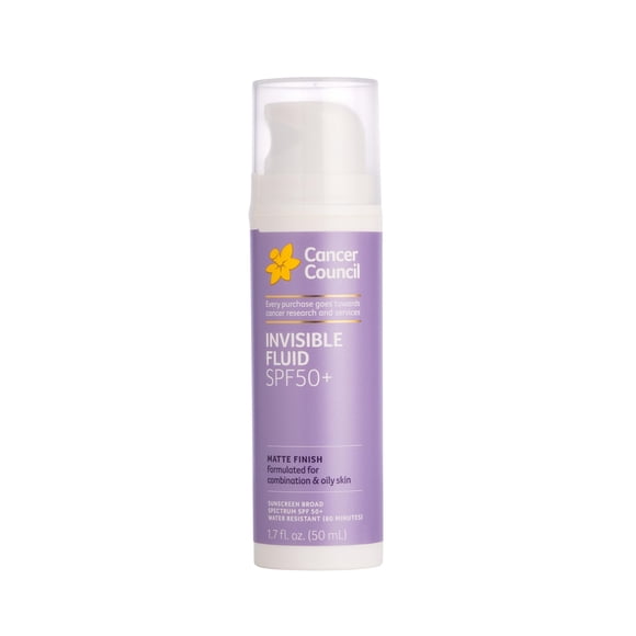 Protector solar Cancer Council 50 ml SPF 50+ Fluido invisible
