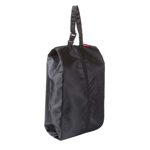 Magideal - Bolsa De Almacenamiento De Zapatos De Viaje Al Aire Libre, Organizador Clasificado Multiusos Con Asa, Bolsa Impermeable Para Zapatos Para Mochilero De , Negro