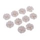 thumbnail image 2 of 10 Uds. Botón De Flor De Diamantes De Imitación De Perlas Adornos Planos De Cristal Decoración Blanca + Perla, 2 of 5