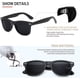 thumbnail image 2 of Gafas de sol polarizadas para hombre y mujer, estilo retro, color negro, para conducir, pescar y protegerse de los rayos UV., 2 of 6