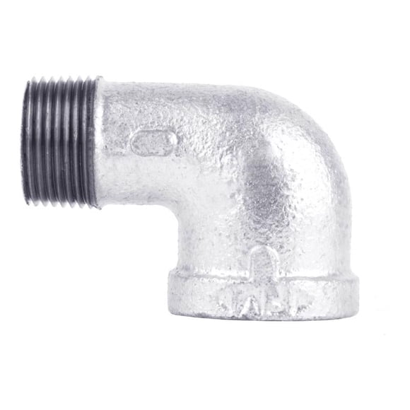 Codo callejero de 90 grados STZ Industries galvanizado, 2 cm