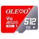 thumbnail image 1 of Tarjeta Memoria Micro SD Olevo 512 GB Original A1, Clase 10, 1 of 2