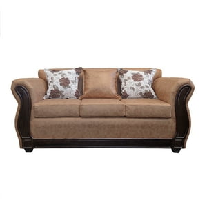 América Decora - Sofá Con Resorte Estructural 3 Personas Eleonor Envejecido Terracota