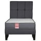 thumbnail image 2 of Cama Europea America-Gris + Respaldo Atenas 1 PL Tela Gris, 2 of 7