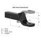 thumbnail image 3 of Soporte esférico Draw-Tite 36053, 1,6 kg, 3500 libras, 9,75 pulgadas, con pin y clip, 3 of 4