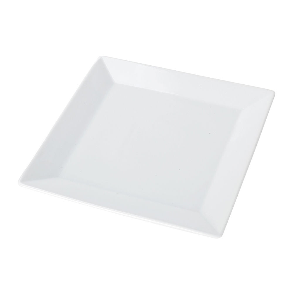 Plato Cuadrado Mediano Granel 1 Pieza Blanco Loza 1 Un Mainstays