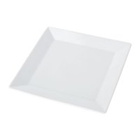 Plato Cuadrado Mediano Granel 1 Pieza Blanco Loza 1 Un Mainstays