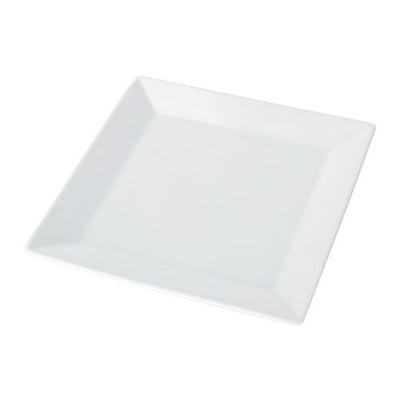 Plato Cuadrado Mediano Granel 1 Pieza Blanco Loza 1 Un Mainstays
