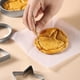 thumbnail image 3 of Herramientas para hacer dulces, cortadores de galletas de acero inoxidable, moldes para galletas, juego de juego de azúcar, moldes redondos con forma de paraguas, triángulos y estrellas para hornear p, 3 of 5