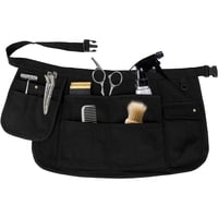 Xusx111 - Herramienta Delantal Medio Delantal De Lienzo Con Muti-Bolsillos Para Casa Jardín Pintura Artesanía Madera Negro (Solo Bolsa De Almacenamiento)