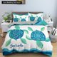 thumbnail image 1 of x1893 Bed Sheets Sea Turtle Bedding Set Psychedelic Animal Duvet Cover Comforter Cover Twin Full Size /Polyester Quilt Cover 3-Piece Bedding Set (1 Duvet Cover + 2 Pillow Shams) nj1893, 1 of 5