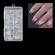 thumbnail image 1 of 120 Pcs,Soft Gel Ballerina Nail Tips,Full Cover Coffin Fake Nail Tips With Box,Clear False Nail Tips For Nail Salons Home DIY,12 Sizes, 1 of 2