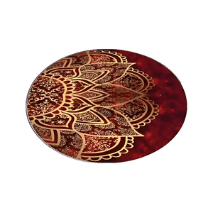 Genérico - Alfombra Redonda Estampado Ilusión 3D 150X150Cm