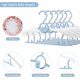 thumbnail image 3 of Perchas ajustables JSF para bebés, 20 unidades, perchas de armario para guarderías infantiles, antideslizantes, extensibles, ideales para ropa de recién nacidos (diseño de osos coloridos), 3 of 6