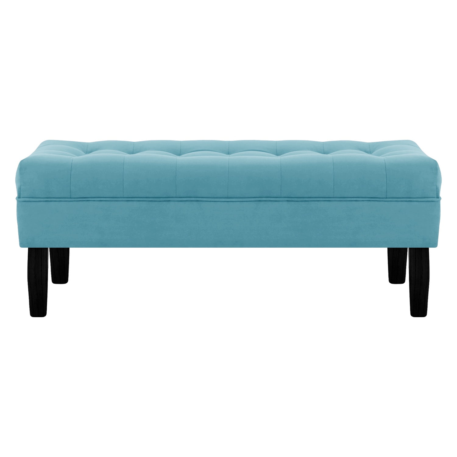 Bodevir - Banqueta Wood 2c Felpa 00 Turquesa