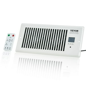 Ventilador Register Booster Vevor Quiet Vent Con Mando A Distancia, Color Blanco