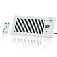 Ventilador Register Booster Vevor Quiet Vent Con Mando A Distancia, Color Blanco