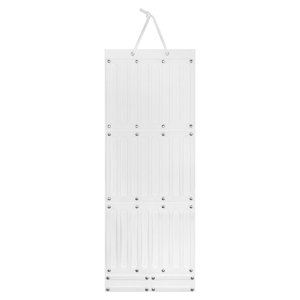 Magideal - Accesorios Para El Cabello Organizador De Cintas Para El Cabello Organizador Para Mujeres Y Niñas Soporte De Exhibición Para Colgar Pinzas Para El Cab Blanco 104Cmx38Cm