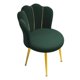 thumbnail image 1 of Silla De Tocador Silla Auxiliar Moderna Y Suave Con Patas De Metal Para Cafetería, Salón, Dormitorio, Verde, 1 of 5