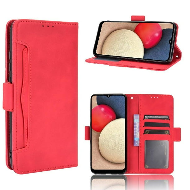 Funda Tipo Billetera FOXDOCK para Samsung Galaxy A02S – Tapa Flip con Tarjetero