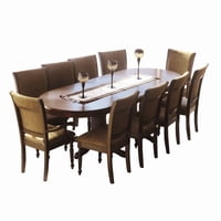 Muebles Santa Ana - Juego De Comedor 8 Sillas + 2 Sitiales Tibet