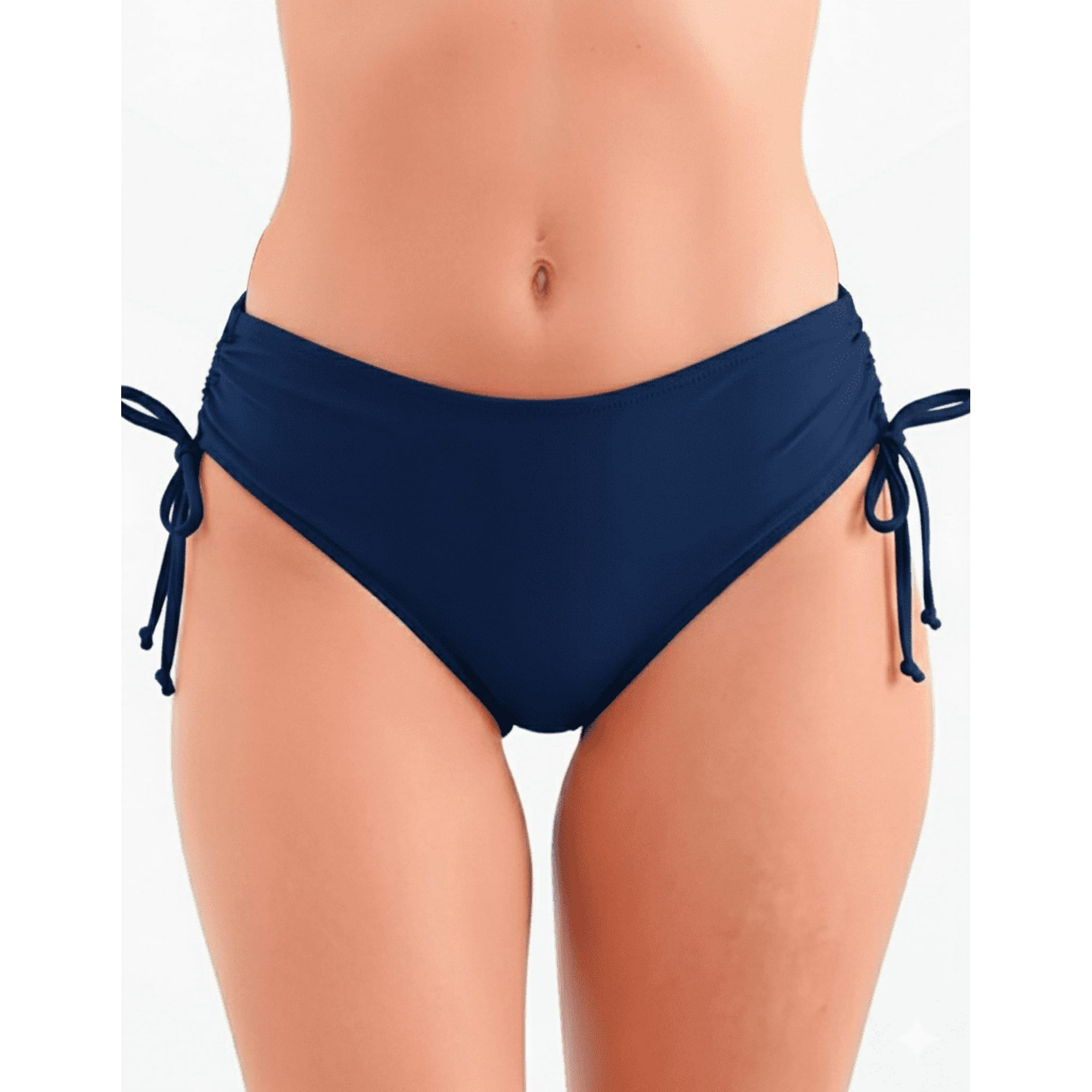 Samia - Bikini Calzón Ajustable Caderas Azul Marino
