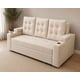thumbnail image 1 of Sofá Cama Royal Confort Plus 2 Plazas Beige Felpa con puf y cojines, 1 of 2
