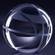 thumbnail image 4 of Pisapapeles de cristal con forma de balón de baloncesto Amlong de 8 cm con caja de regalo, 4 of 4