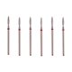 thumbnail image 1 of Set de brocas para torno de cutículas MZCMSL Flame con estuche, 6 piezas, diamante profesional, 1 of 5