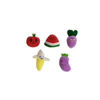 Defensor - Packs De 5 Peluches Para Tu Mascotas De Frutas Y Verduras.