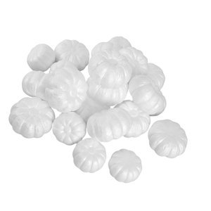 Bothyi - 20X Calabazas Artificiales Blancas Manualidades De Otoño Para Mesa De Halloween Boda