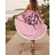 thumbnail image 3 of Toalla Mandala De Playa Redonda con Flecos Diseños Verano., 3 of 7