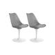 thumbnail image 1 of Pack 2 Sillas Tulip Giratoria Con Pedestal Blanco Iron - Gris, 1 of 3