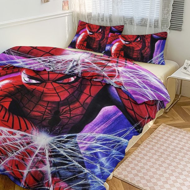 Spiderman Bedding Sets for Kids Men Women Twin Size Comforter Set